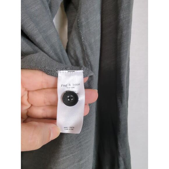Rag & Bone Classic Henley Long Sleeve Shirt Men's XL Gray - Picture 8 of 12
